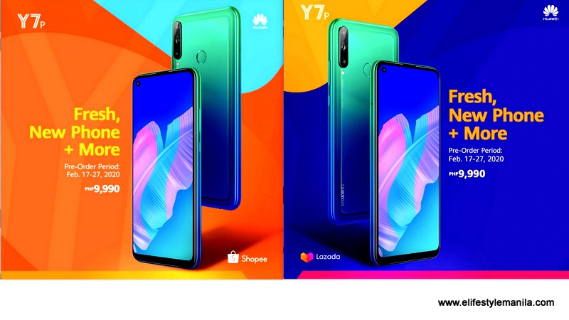 Huawei Y7P Shopee and Lazada