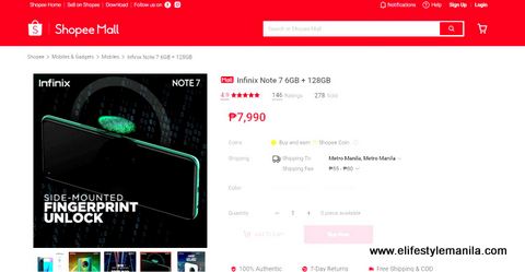 INFINIX NOTE 7