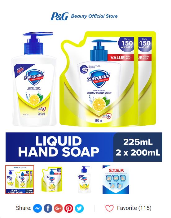 liquid hand soap plus 2 refills