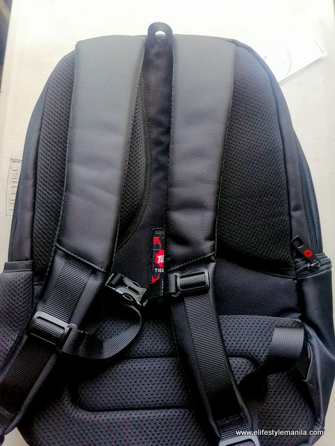 Tigernu anti-theft black backpack