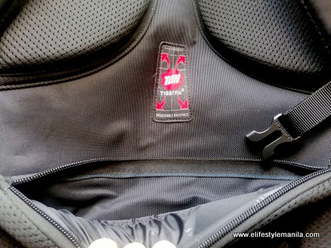 Tigernu anti-theft black backpack