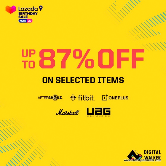 Beyond the Box and Digital Walker best brands upto 87% OFF on Lazada bday sale