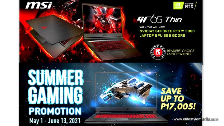 MSI Gaming laptop summer sale