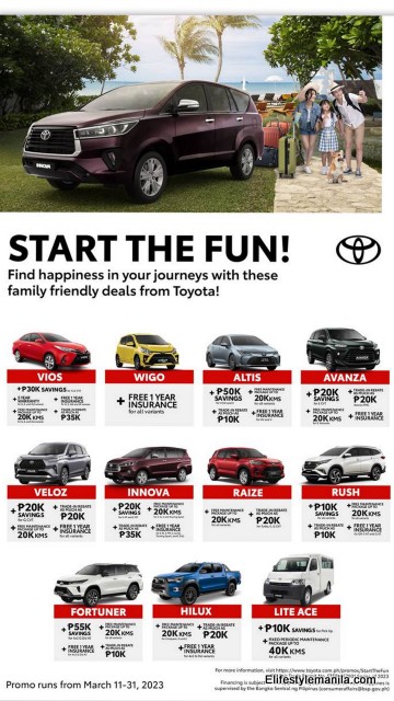 Toyota Motors Philippines Summer Promo 2023