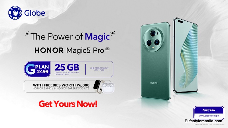 HONOR Magic 5 Pro via Globe Postpaid GPlan 2499