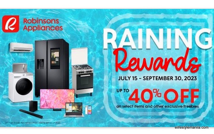 Robinsons Appliances Raining Rewards Promo