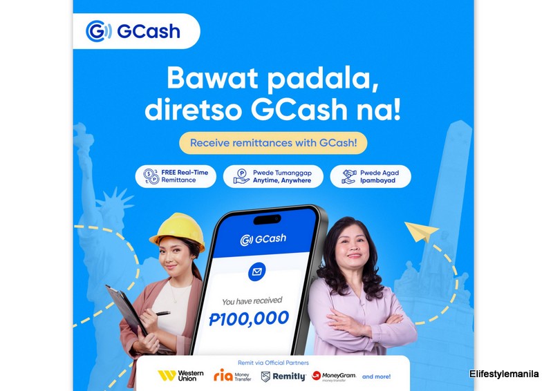 GCASH sending money through official remittance partners