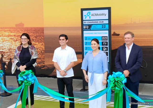 acmobility opens ev charging in ayala malls manila bay