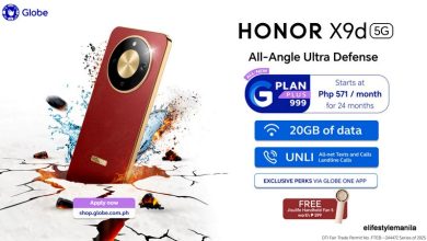 HONOR X9d 5G is now available cia Globe Postpaid Plans starting at G-Plan 999