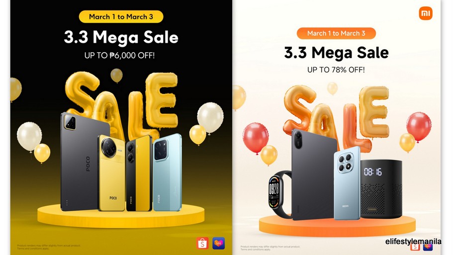 Get up to 78% or P6,000 as Xiaomi and Poco Mega Sale happening on 3.3 (March 3)