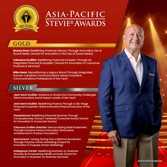 Cebuana Lhuillier earns top Gold and Silver wins at the Asia-Pacific Stevie Awards